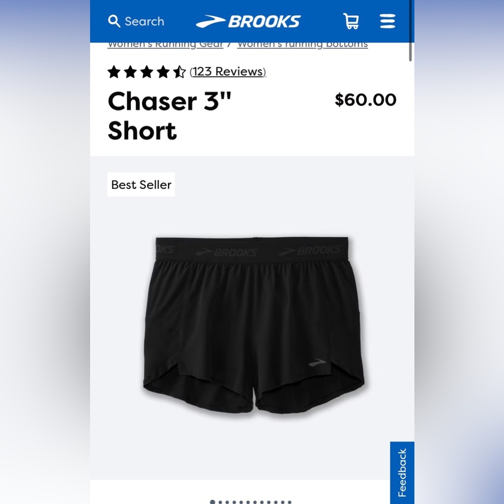 Brooks 3” Chaser Short
